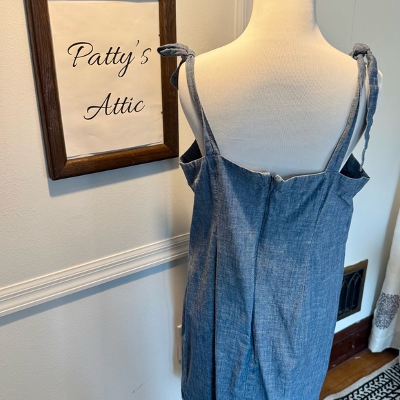 J. Crew Denim Tie-Strap Dress - Picture 2 of 6